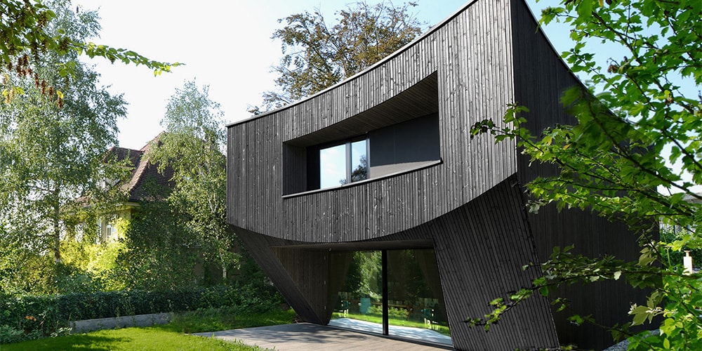 Casa Curved привносит современный дизайн дома в Швейцарию