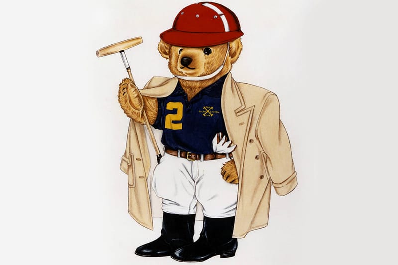 Polo with shop the bear logo