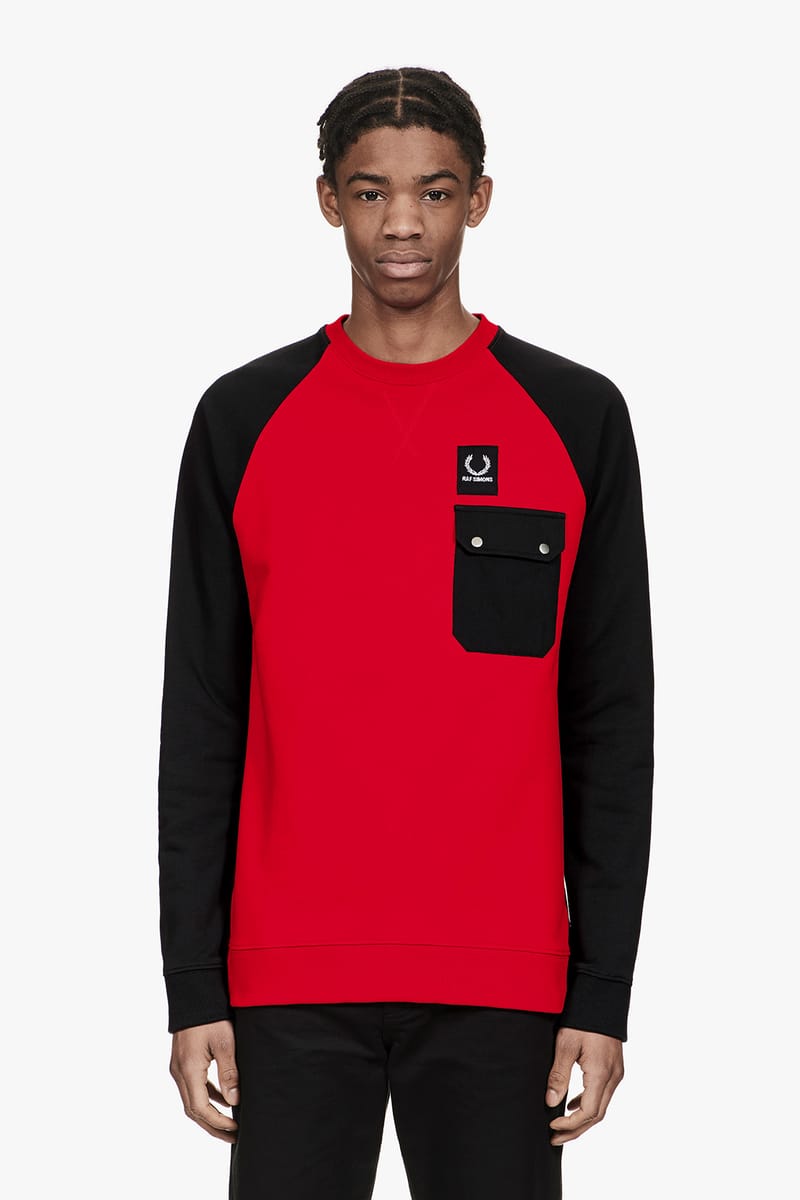 Fred perry raf simons sweatshirt deals