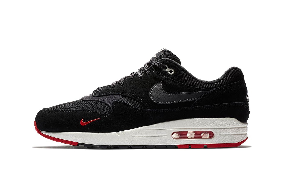 air max 1 mini swoosh black red air max 1 mini swoosh black red