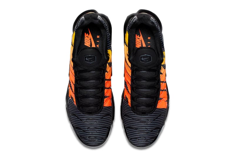 Nike tn air max shop plus se striped black orange