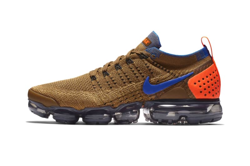 tan and blue vapormax