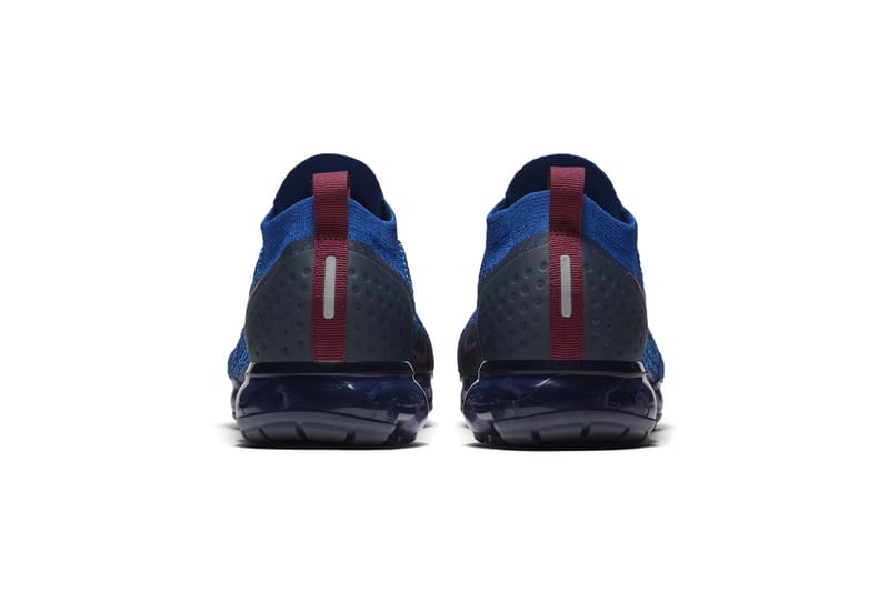 Nike air vapormax flyknit 2 red hot sale and blue