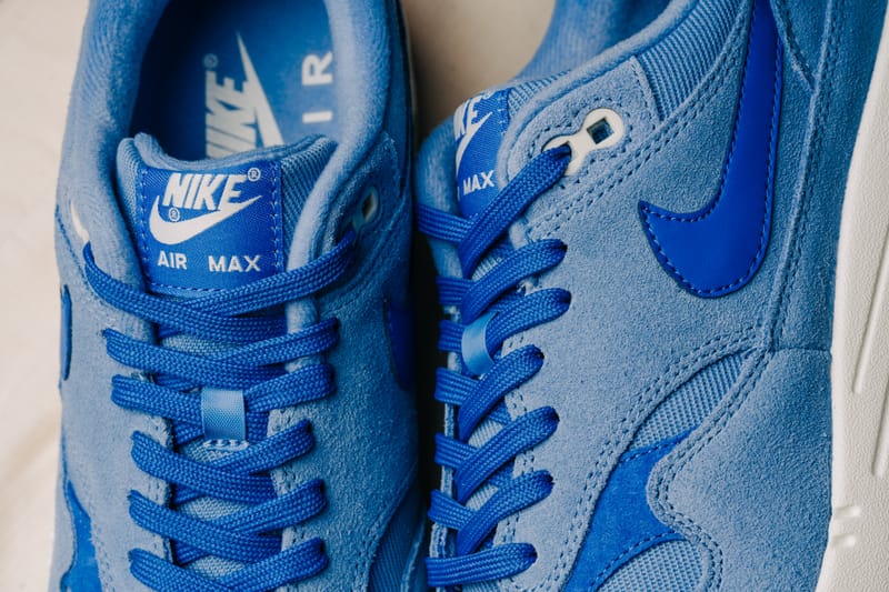 Nike air max 1 premium mini sale swoosh work blue