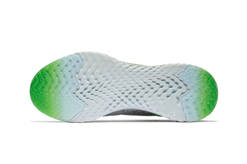 Epic react flyknit clearance wolf grey lime blast