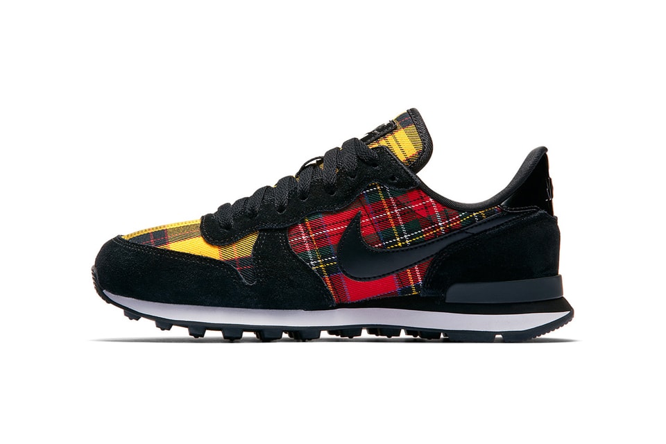 tartan nike trainers