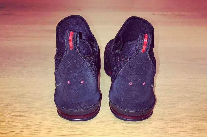 Lebron 16 shoes red cheap and black