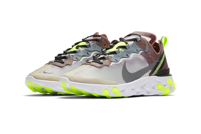 Nike react element on sale 87 black cool grey