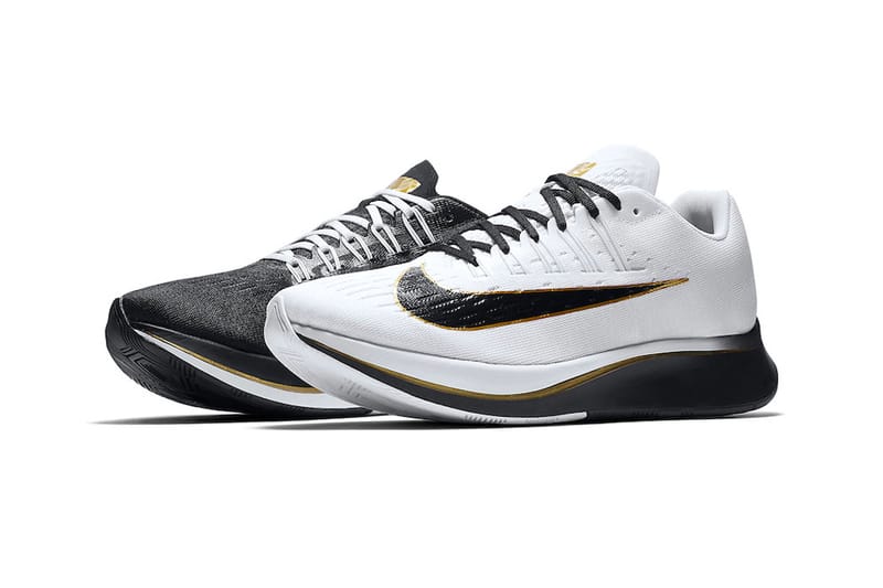 Nike zoom fly black clearance and white