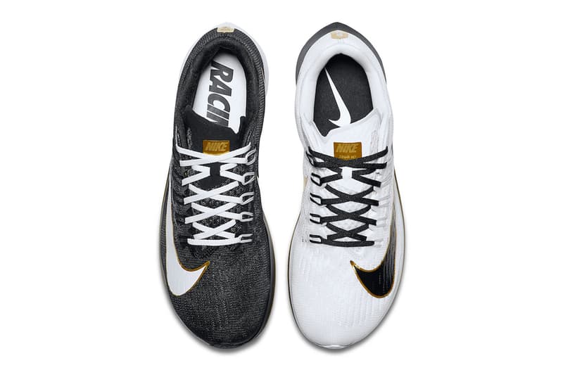 nike mismatched running shoes