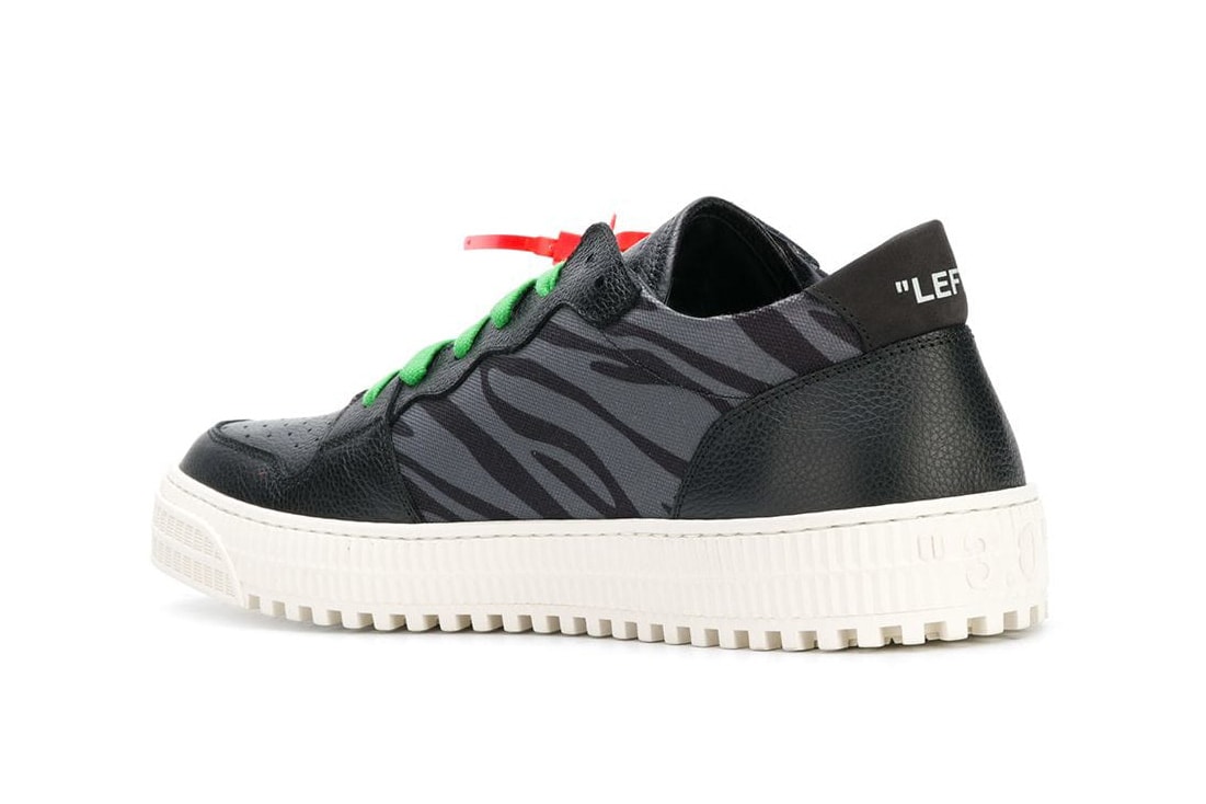 Off-White™ Low Top Sneaker in Green/Animal Print | Hypebeast