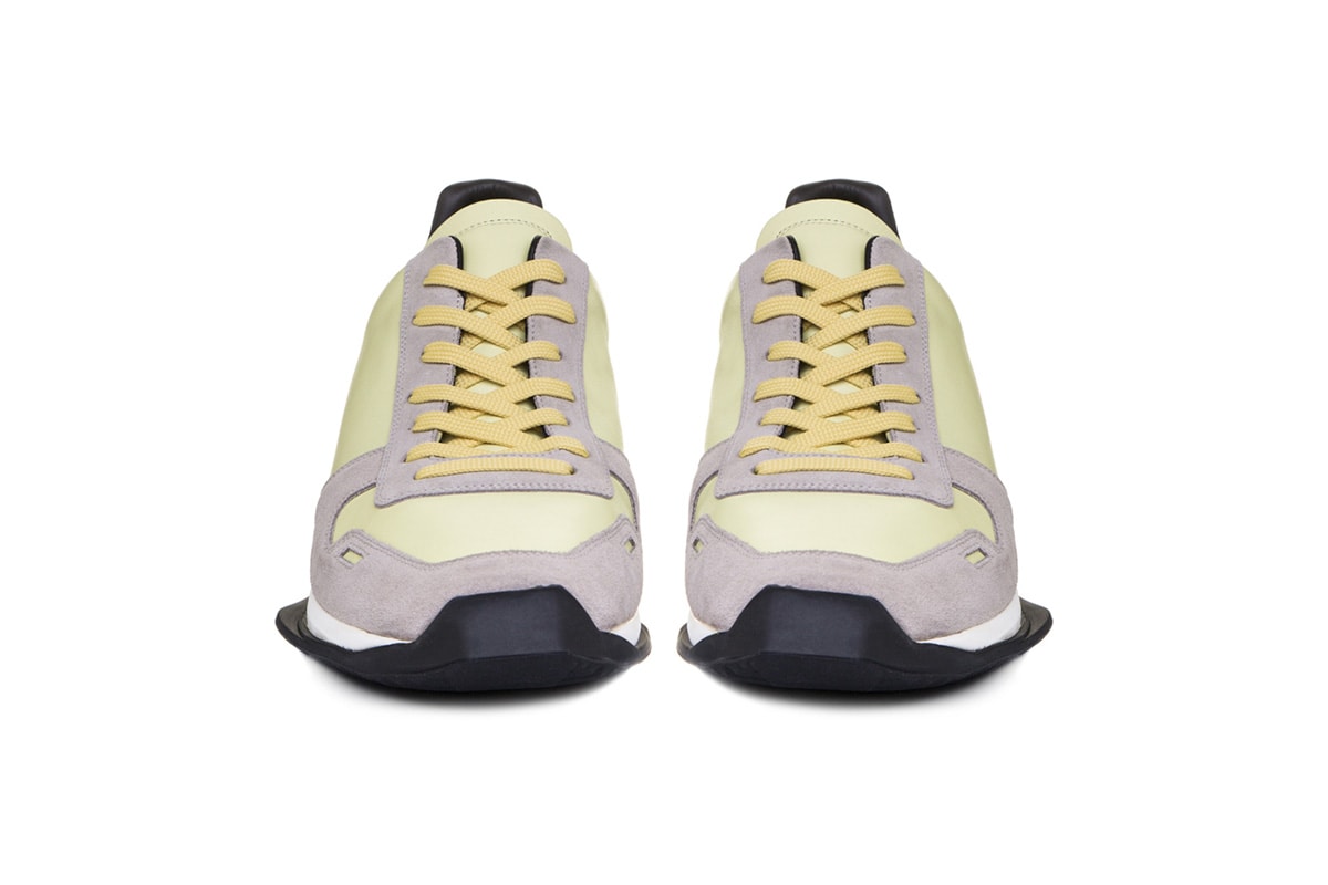 Rick Owens Vintage Lace Up Runner in Lime Yellow | Hypebeast