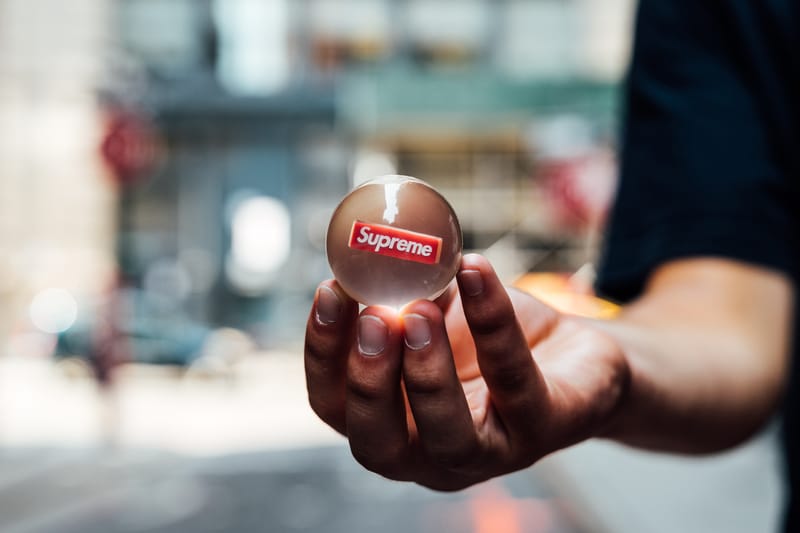 Supreme FW18 Free Gifts: Bouncy Ball & Stickers | Hypebeast