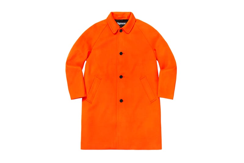 Supreme orange deals trench coat