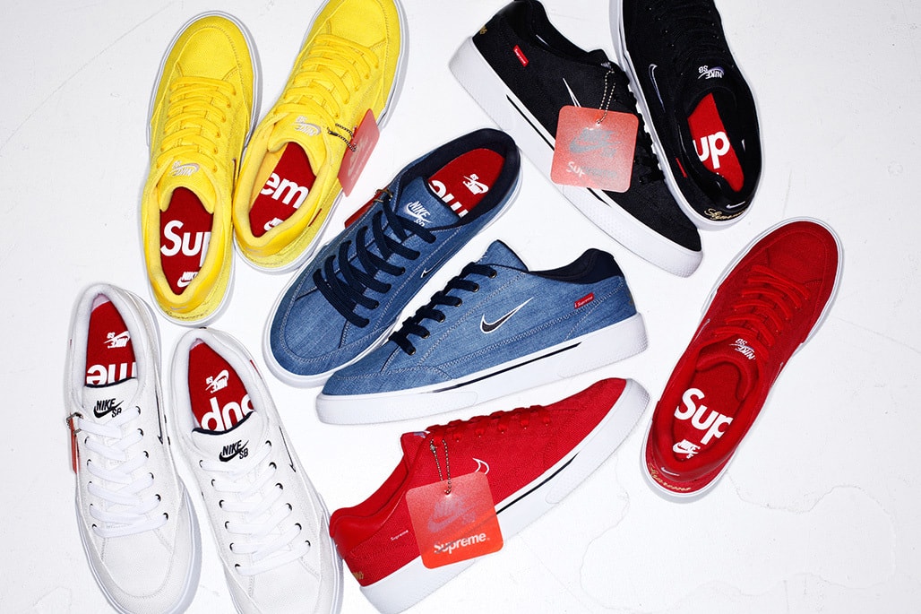 supreme x nike sb tennis classic