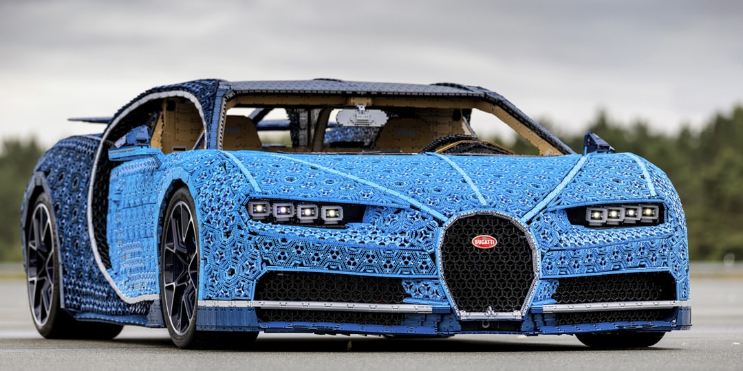 Взгляните на модель Bugatti Chiron LEGO Technic в натуральную величину.