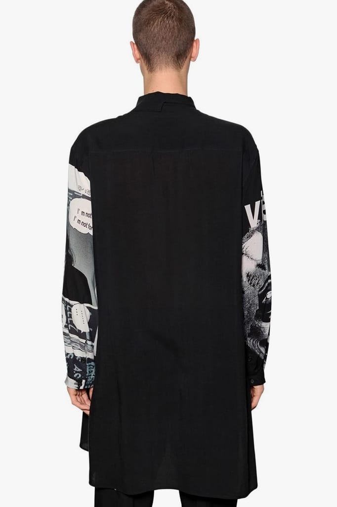 Yohji Yamamoto FW18 Printed Tencel Shirts | Hypebeast
