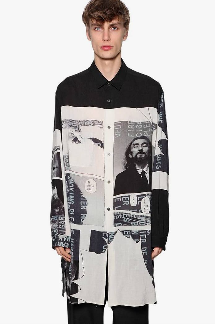 Yohji Yamamoto FW18 Printed Tencel Shirts | Hypebeast
