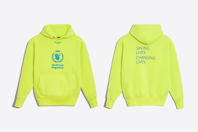 Balenciaga hoodie world online food programme