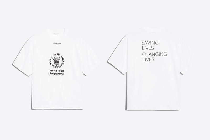 Balenciaga on sale supports wfp