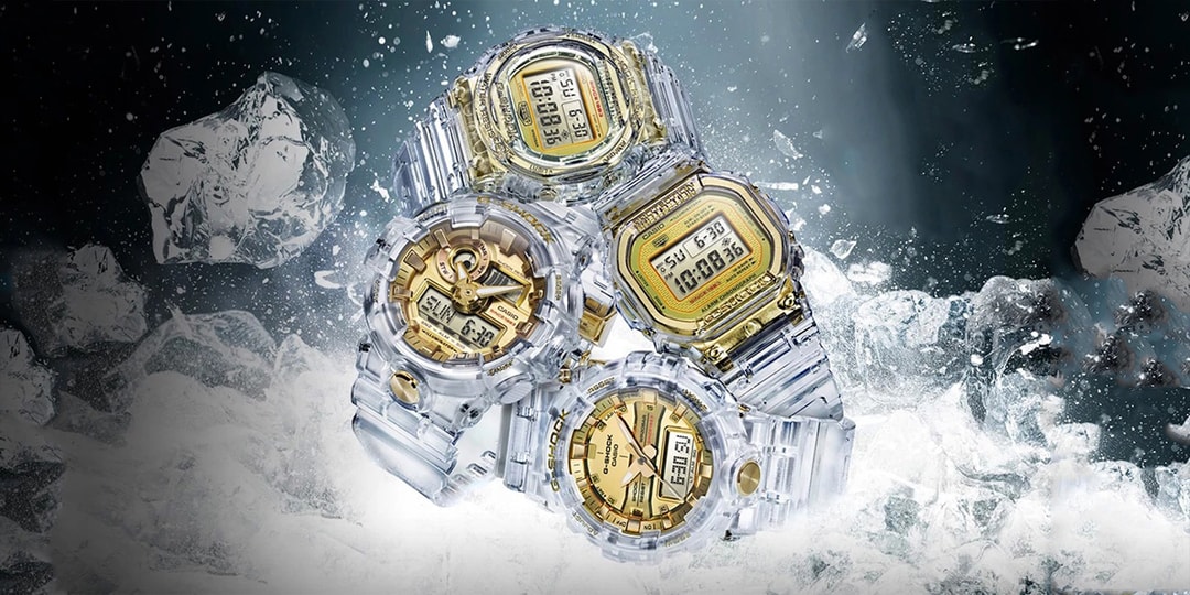 Casio G-SHOCK выпускает прозрачные часы для своей коллекции Glacier Gold
