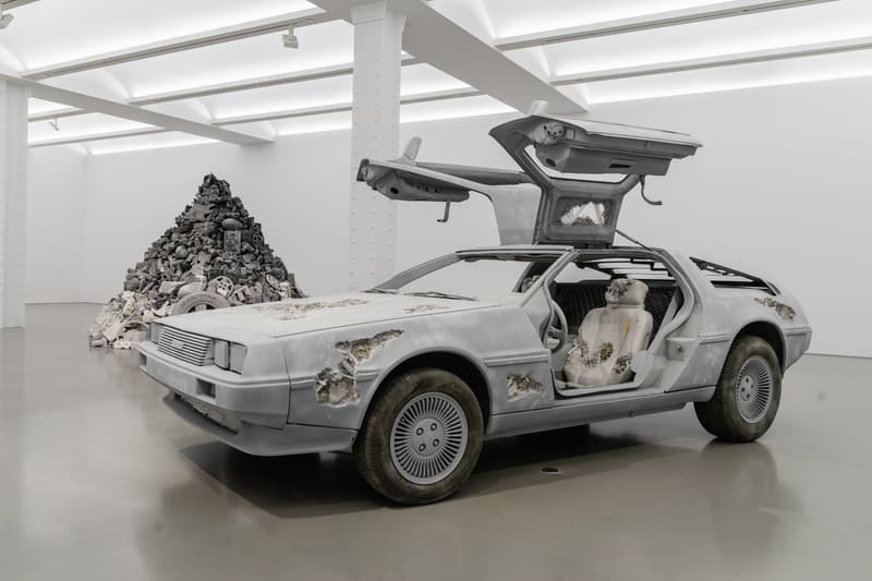 daniel arsham eroded delorean figure