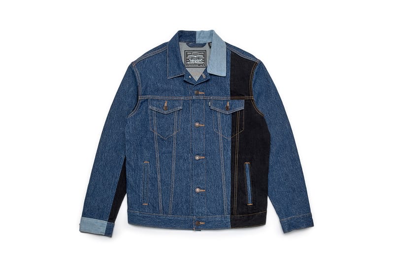 Gosha rubchinskiy x store levi's patchwork jacket