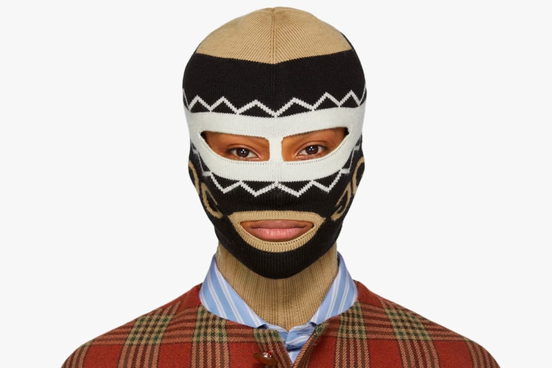 Gucci Knitted Logo Balaclava Face Mask Hypebeast