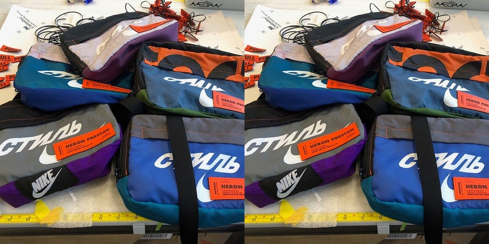 Heron Preston Teases Nike Collaboration Bags | Hypebeast