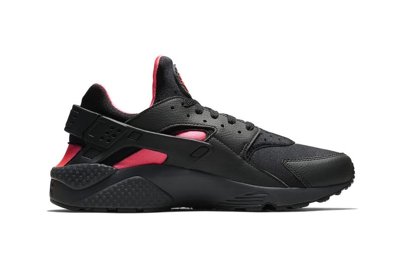 Black and solar red huaraches sale