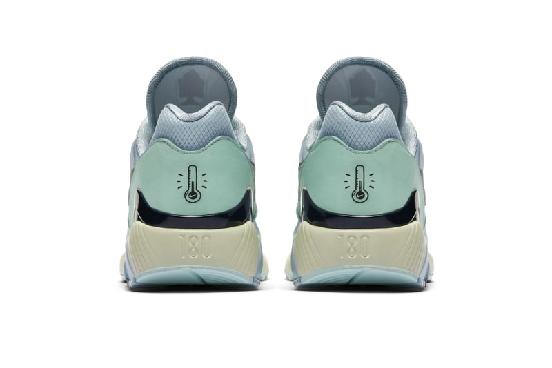 nike air max 180 ocean bliss & metallic silver