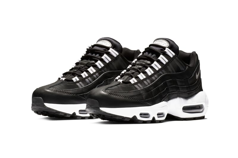 Air max clearance 95 silver black