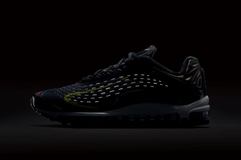 Nike air max deluxe black midnight navy  and  silver best sale