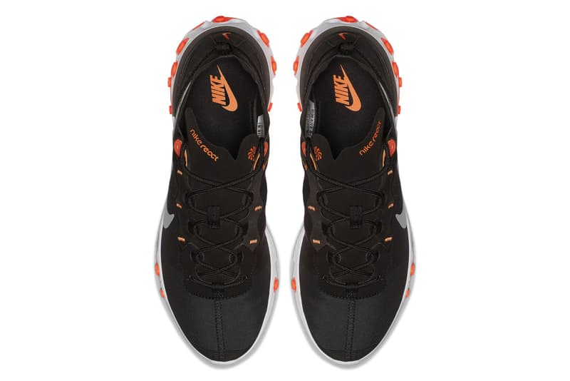 nike react element 55 orange black