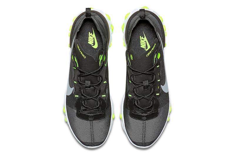 nike react element 55 black volt