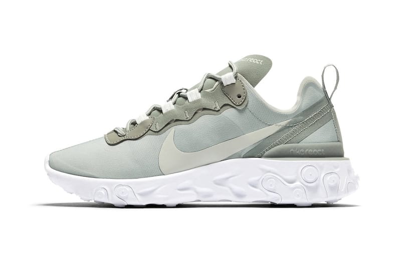 Nike react element 55 grey sales and green