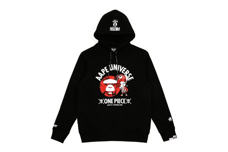 One piece x bape hoodie new arrivals