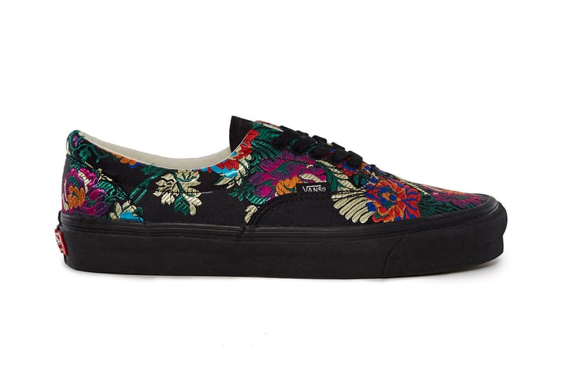 Vans satin shop floral shoes