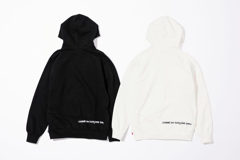 Supreme cdg hoodie on sale split