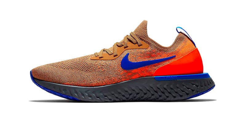 Nike epic react hot sale flyknit homme orange