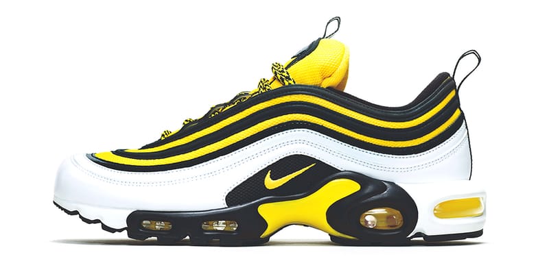 Air max 97 yellow black best sale and white