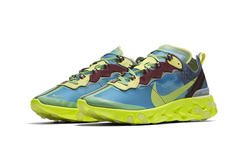 Nike react element 87 on sale yellow