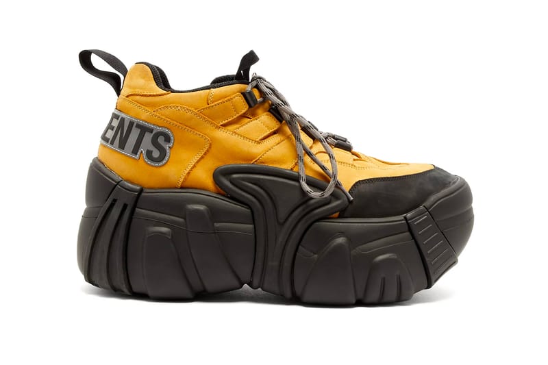 Vetements men's hot sale nubuck platform sneakers