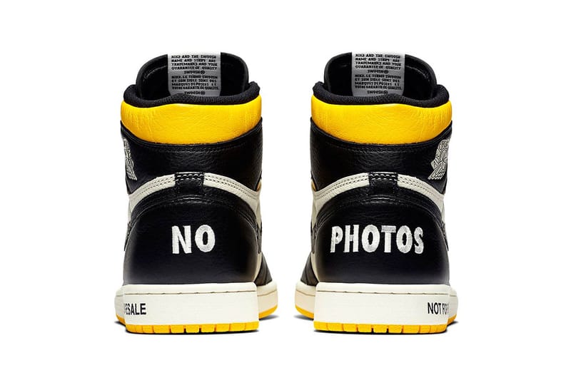 Air Jordan 1 Not for Resale Black/Yellow Release | Hypebeast