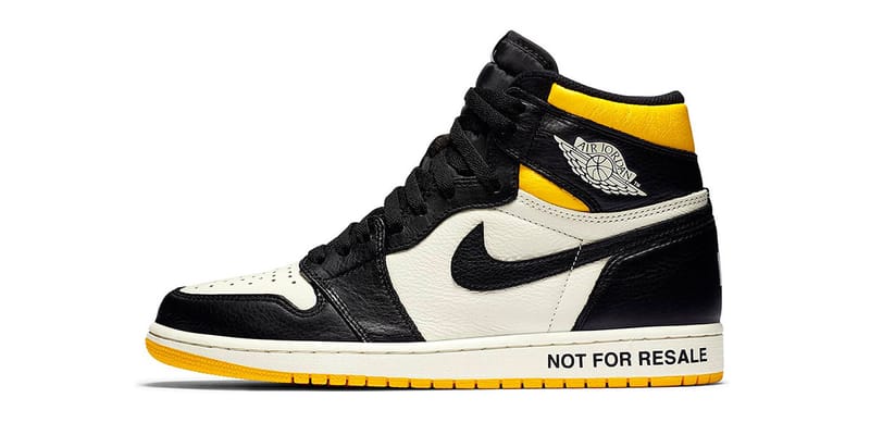 Jordan 1 black yellow white best sale