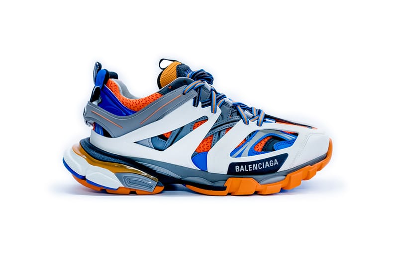 Balenciaga track best sale orange and white