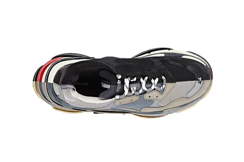 balenciaga triple s half and half