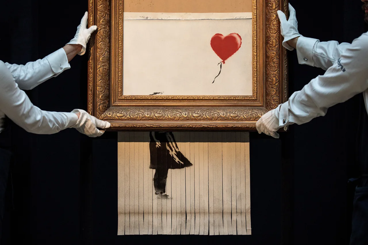 Banksy Releases Video Documenting the Process of Shredding the 'Girl With a  Balloon'