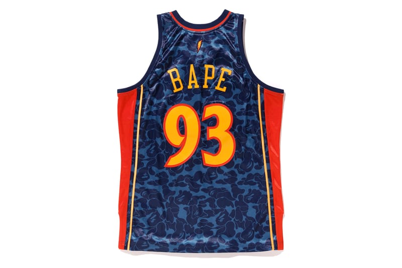 Bape warriors hot sale jersey