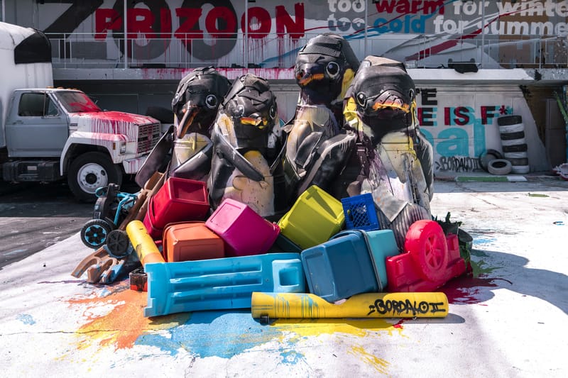 Bordalo II 'Wild Wild Waste' Installation | Hypebeast